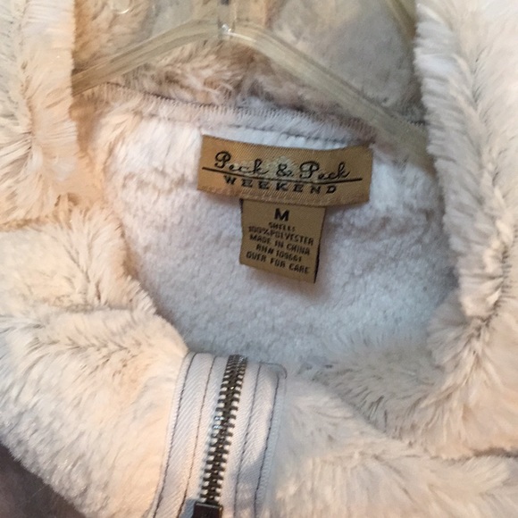 Iced Grey and White Faux Shearling Jacket - Picture 3 of 4